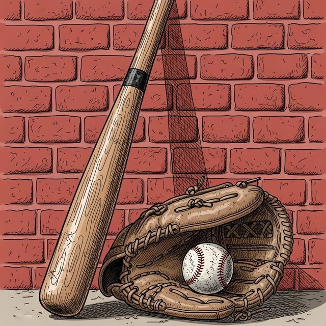 Explore AI-Generated Baseball Bat Drawings gallery