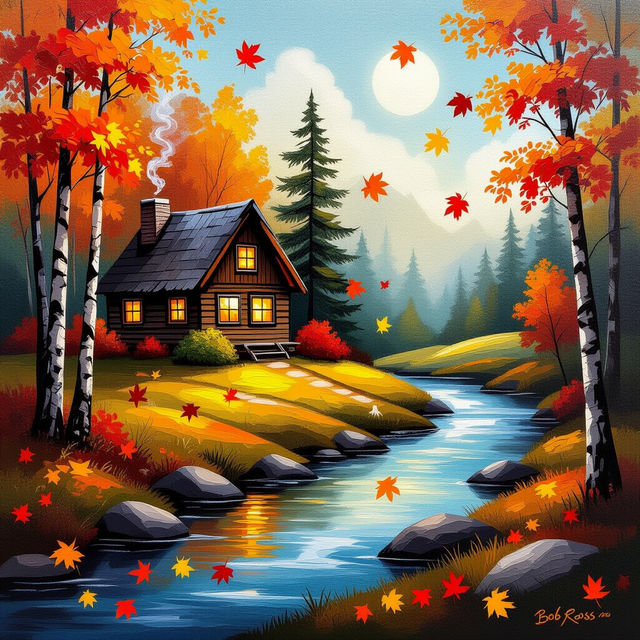 Fall Canvas Art - AI Generated gallery