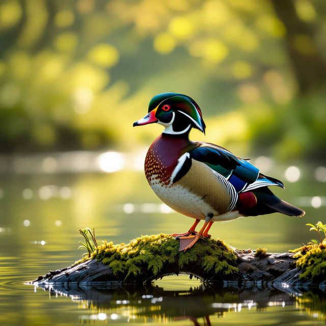 Pictures Of Wood Ducks - AI Generated gallery