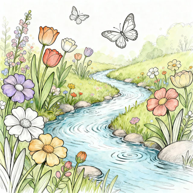 Spring Coloring Pictures - Made With AI gallery