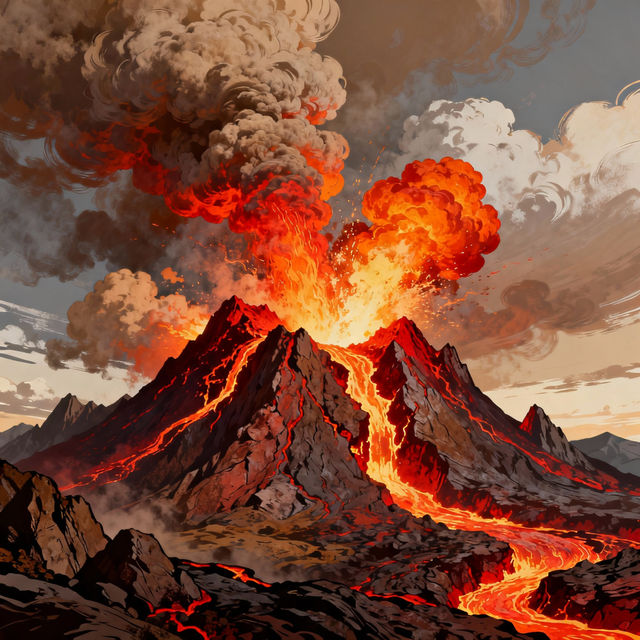Volcano Drawings gallery