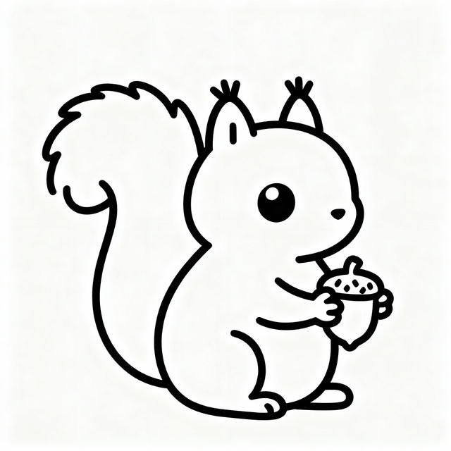 Easy Squirrel Drawings gallery