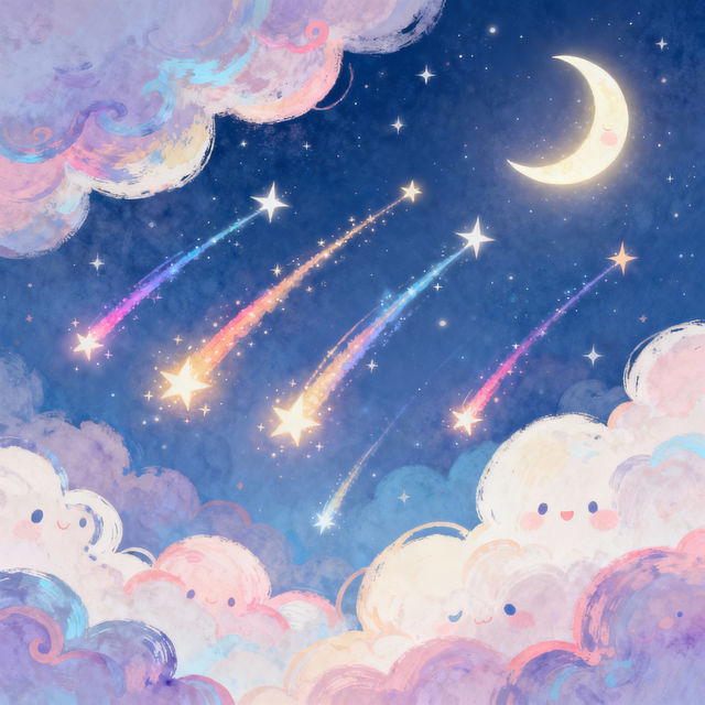 Shooting Stars Drawings gallery