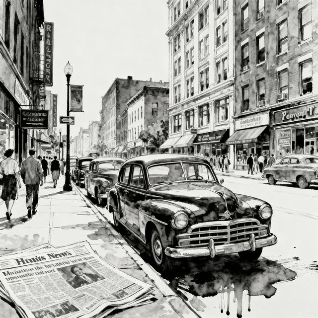 Newspaper Drawings - Made With AI gallery