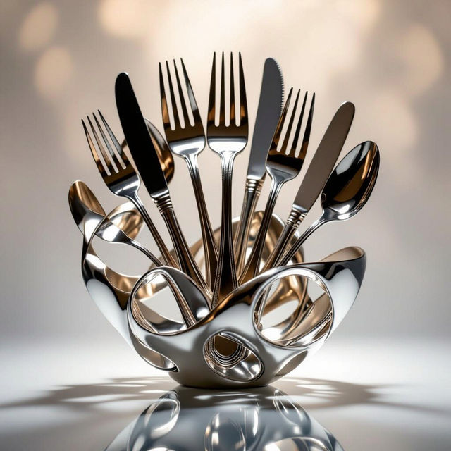 Silverware Art - AI Generated gallery