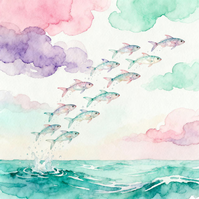Flying Fish Drawings - Made With AI gallery