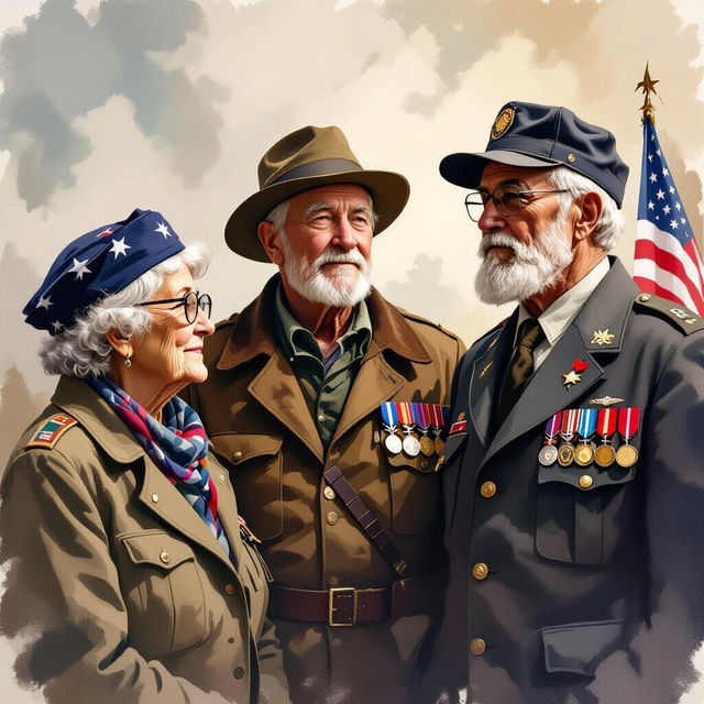 Beautiful Veterans Day Pictures - Made With AI gallery