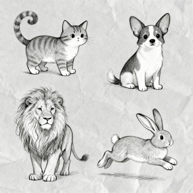 Easy Animal Drawings - Made With AI gallery