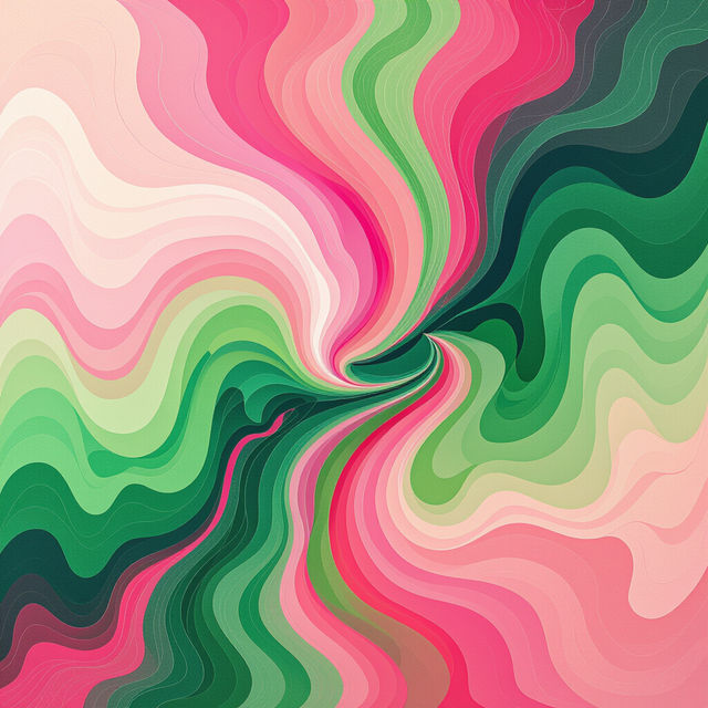 Pink and Green Wall Art gallery