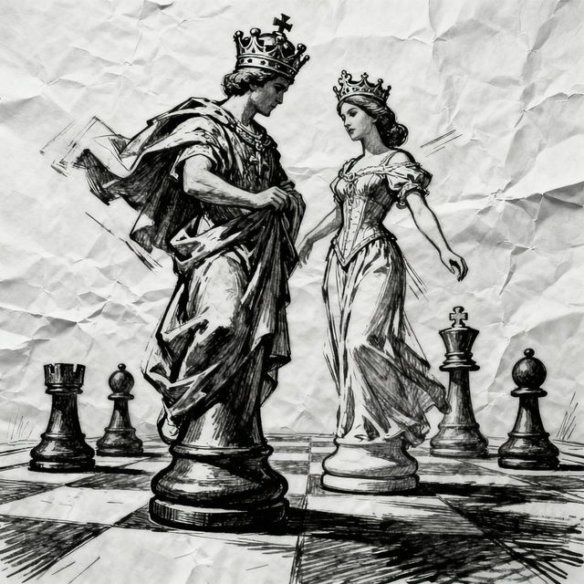 Chess Piece Drawings - Made With AI gallery