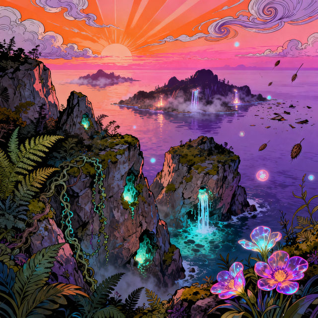 Archipelago Drawings - AI Generated Art gallery