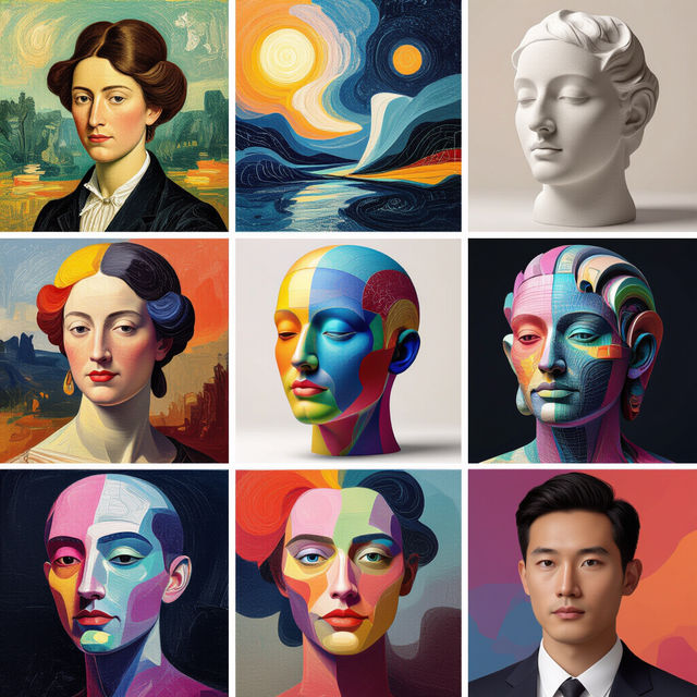 Explore Various Art Forms with AI gallery