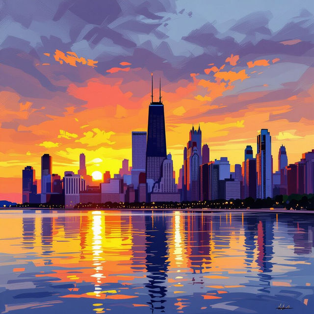 Chicago City Wall Art gallery