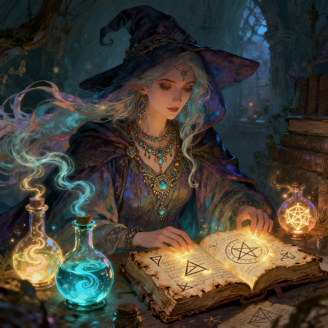 Witch Drawings - AI Art gallery