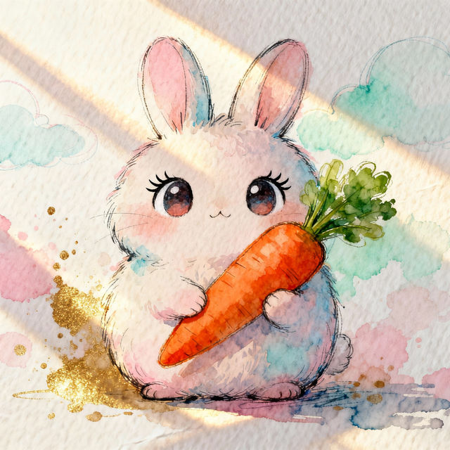 Rabbit Cartoon Drawings - Made With AI gallery