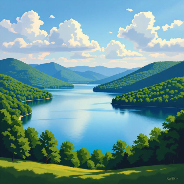 Lake Lure Pictures - AI Generated gallery