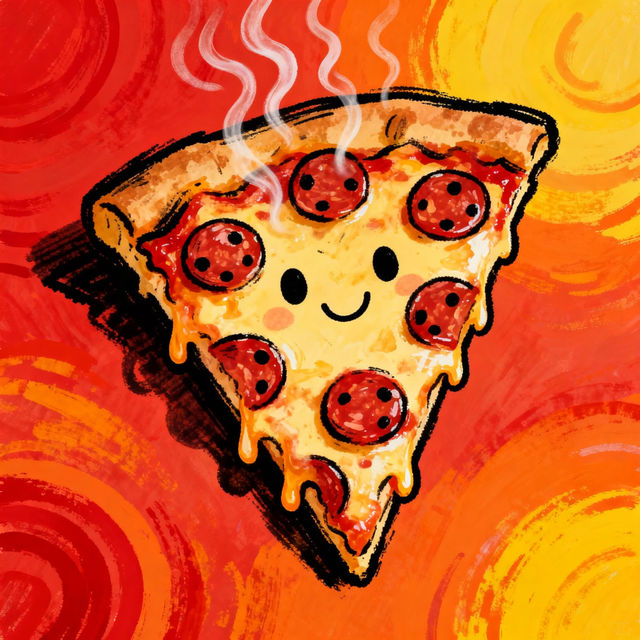 Drawing Of Pizza gallery