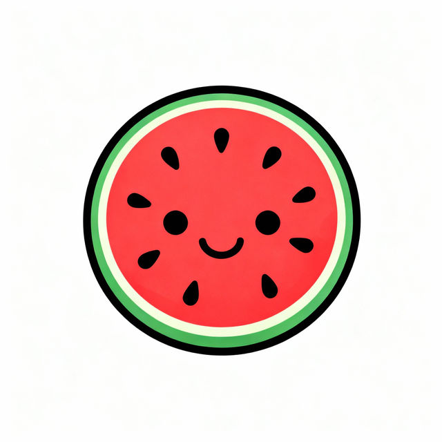 Easy Watermelon Drawings gallery