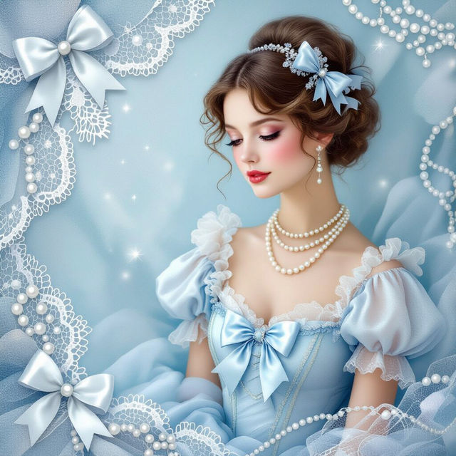 Coquette Wallpaper Blue gallery