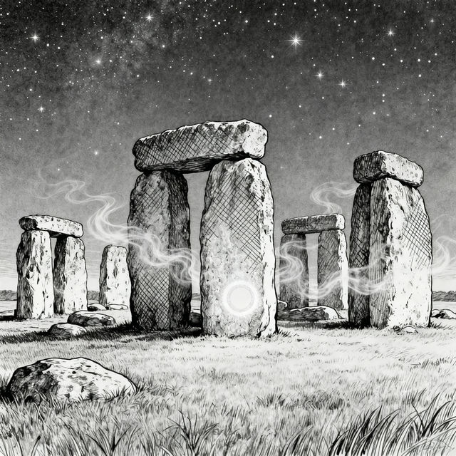 Stonehenge Drawings - AI Generated Art gallery