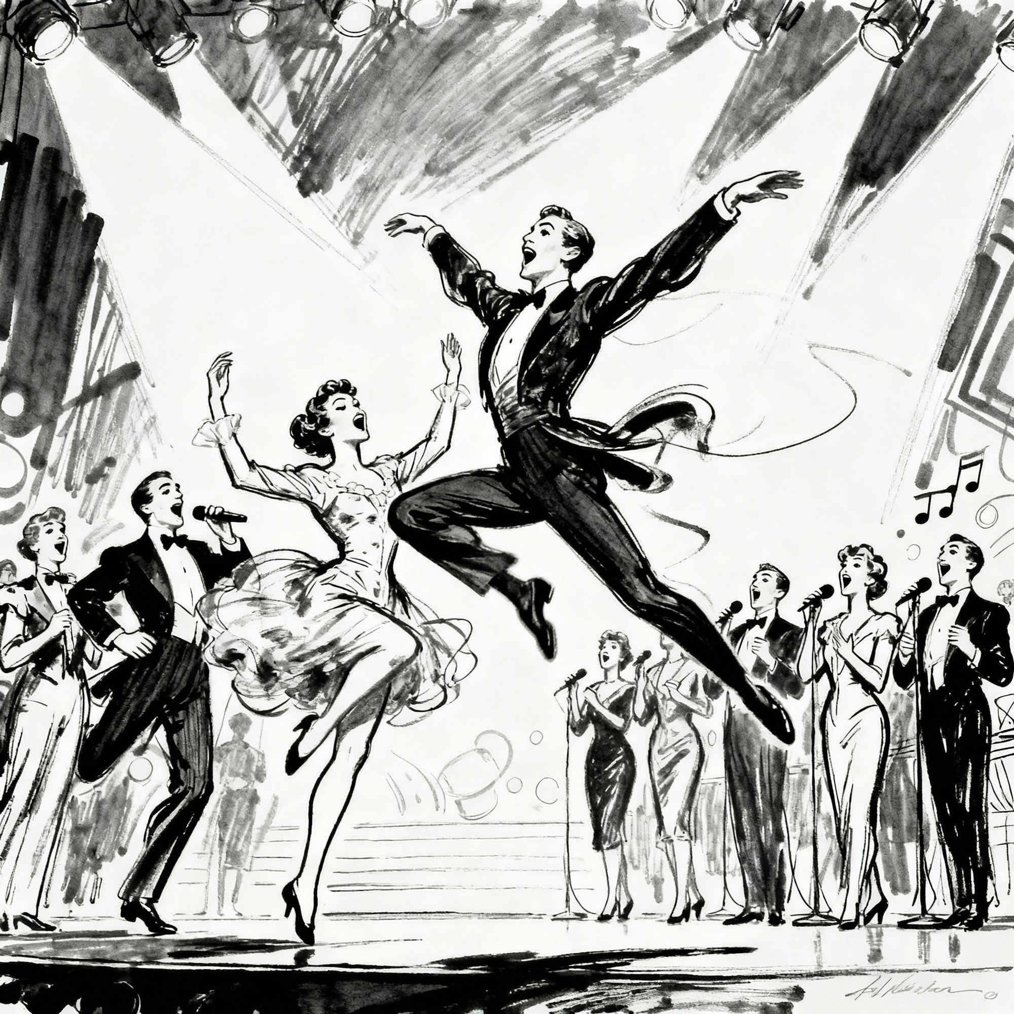 Al Hirschfeld Art - Create Your Own Line Drawings