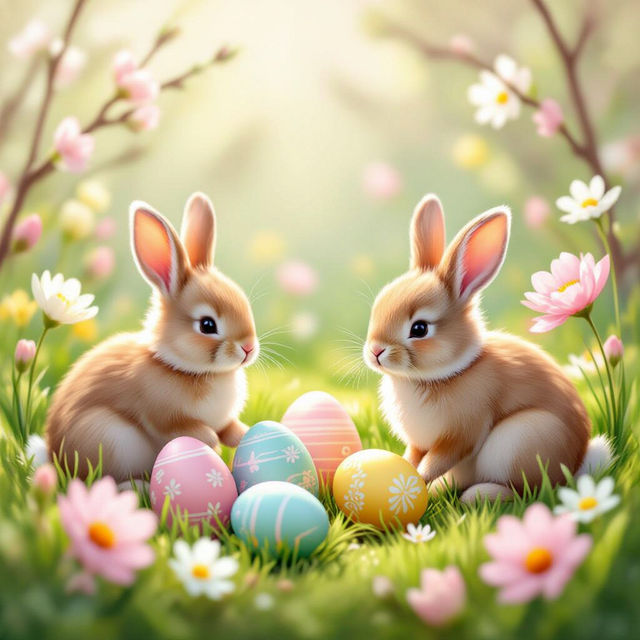 Pastel Easter Wallpaper - Made With AI gallery