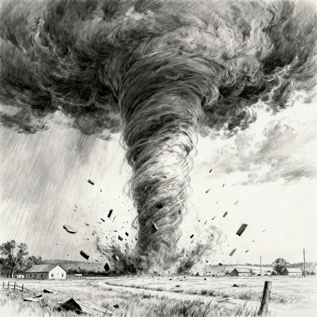 Tornado Drawings - AI Generated gallery