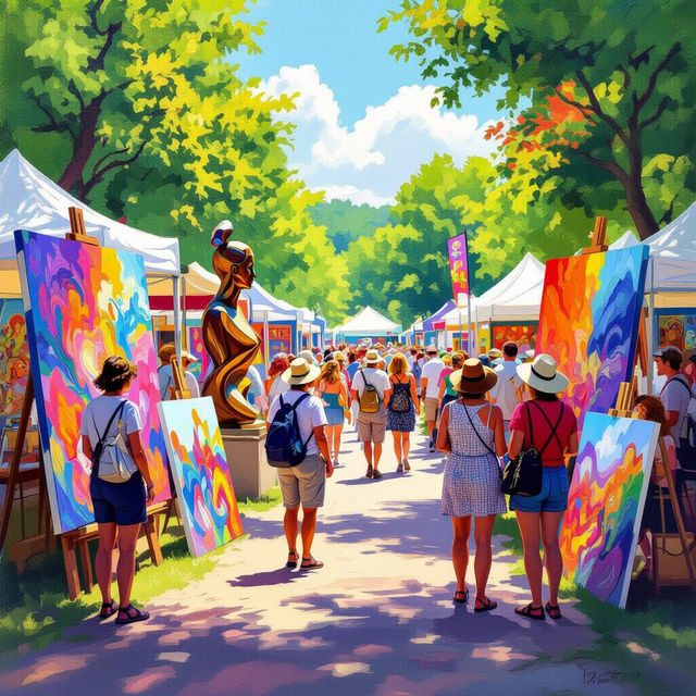Long's Park Art Festival - AI Generated Art gallery