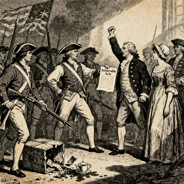 Intolerable Acts Drawings - Visualizing History gallery