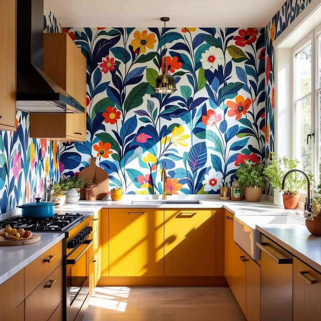 Kitchen Wallpaper Ideas - AI Generated gallery