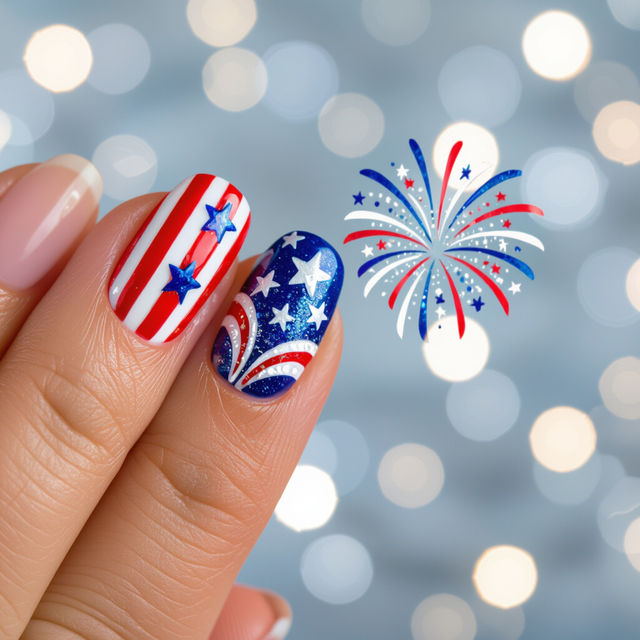 4th of July Nail Art Ideas gallery