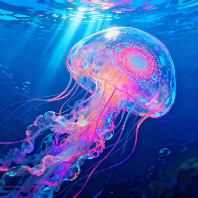 Drawing Jellyfish - AI Art Gallery gallery