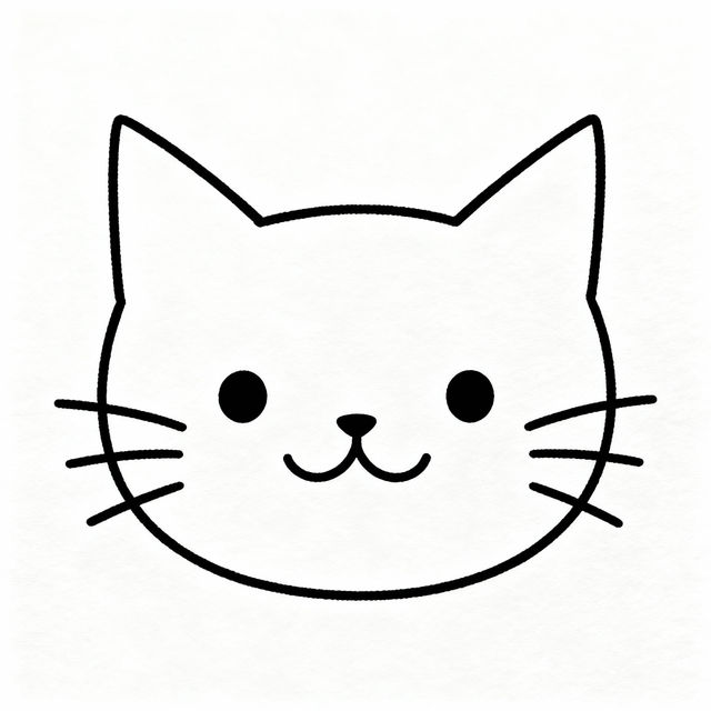 Easy Cat Face Drawings - Made With AI gallery