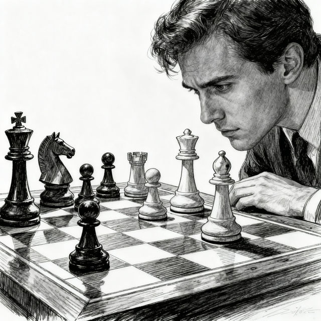 Chess Drawing - Made With AI gallery