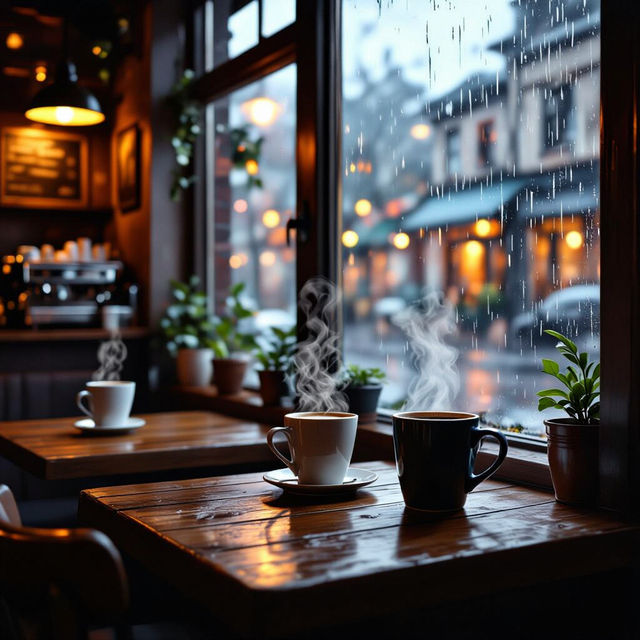 Coffee Shop Wallpapers - AI Generated gallery