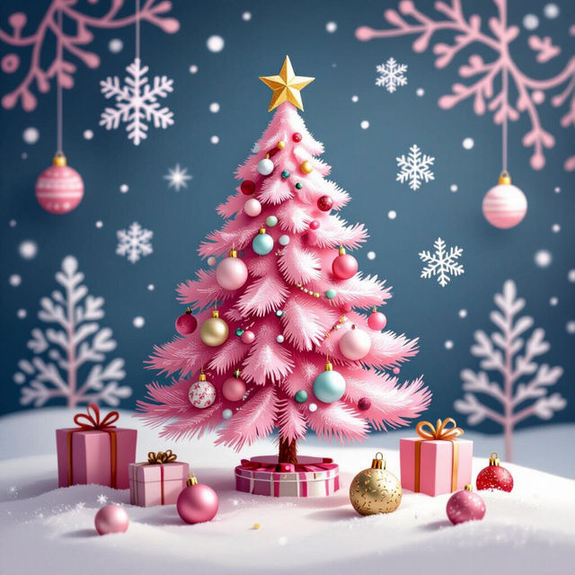 Pink Christmas Wallpaper for iPhone gallery