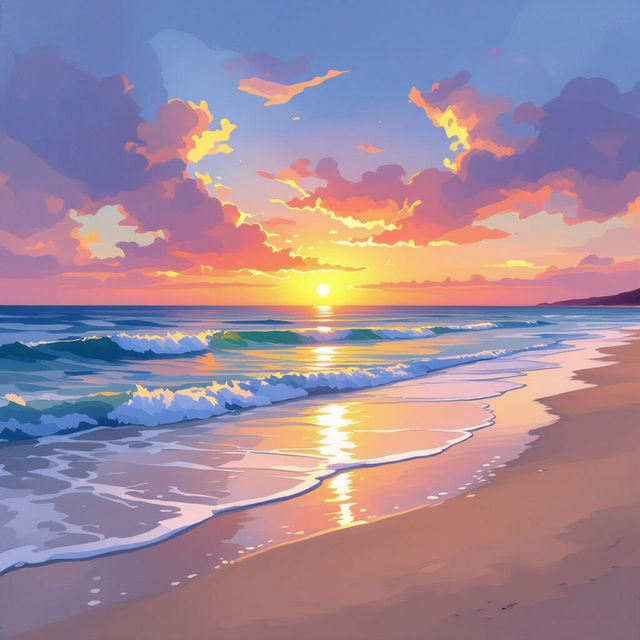 Beachy Wall Art - AI Generated gallery