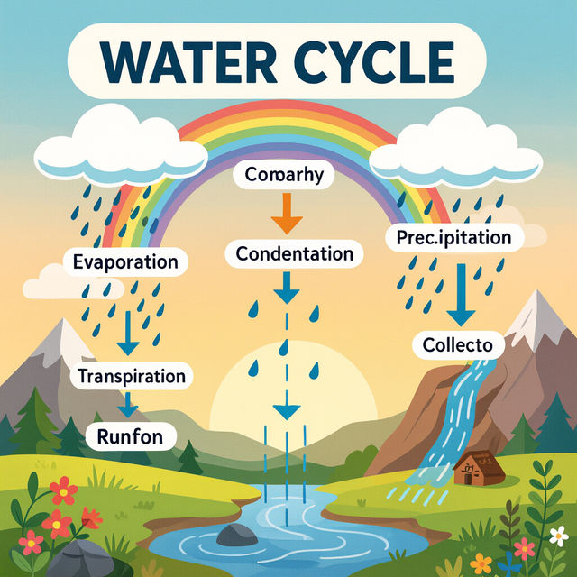 Water Cycle Picture With Labels gallery