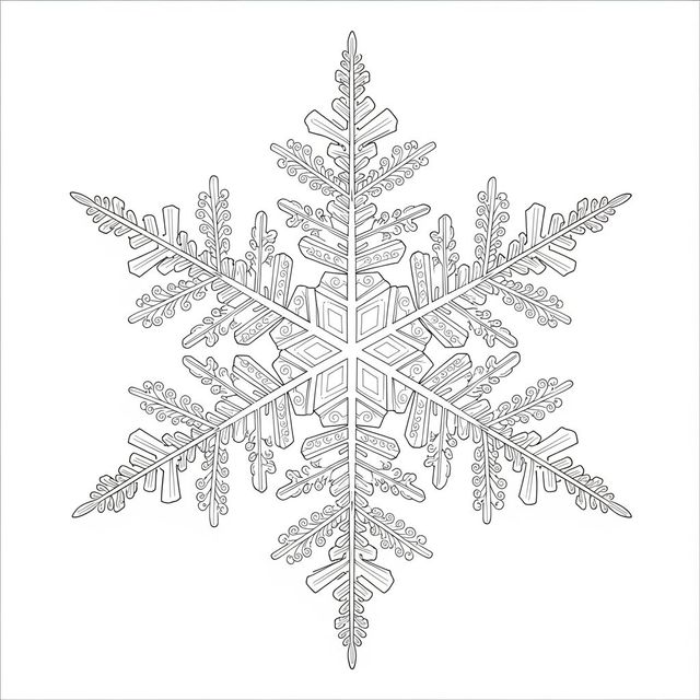 AI Snowflake Drawings Gallery gallery