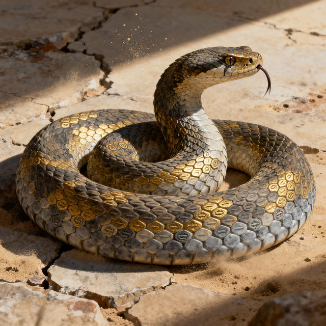 Rattlesnake Drawings - AI Generated Art gallery
