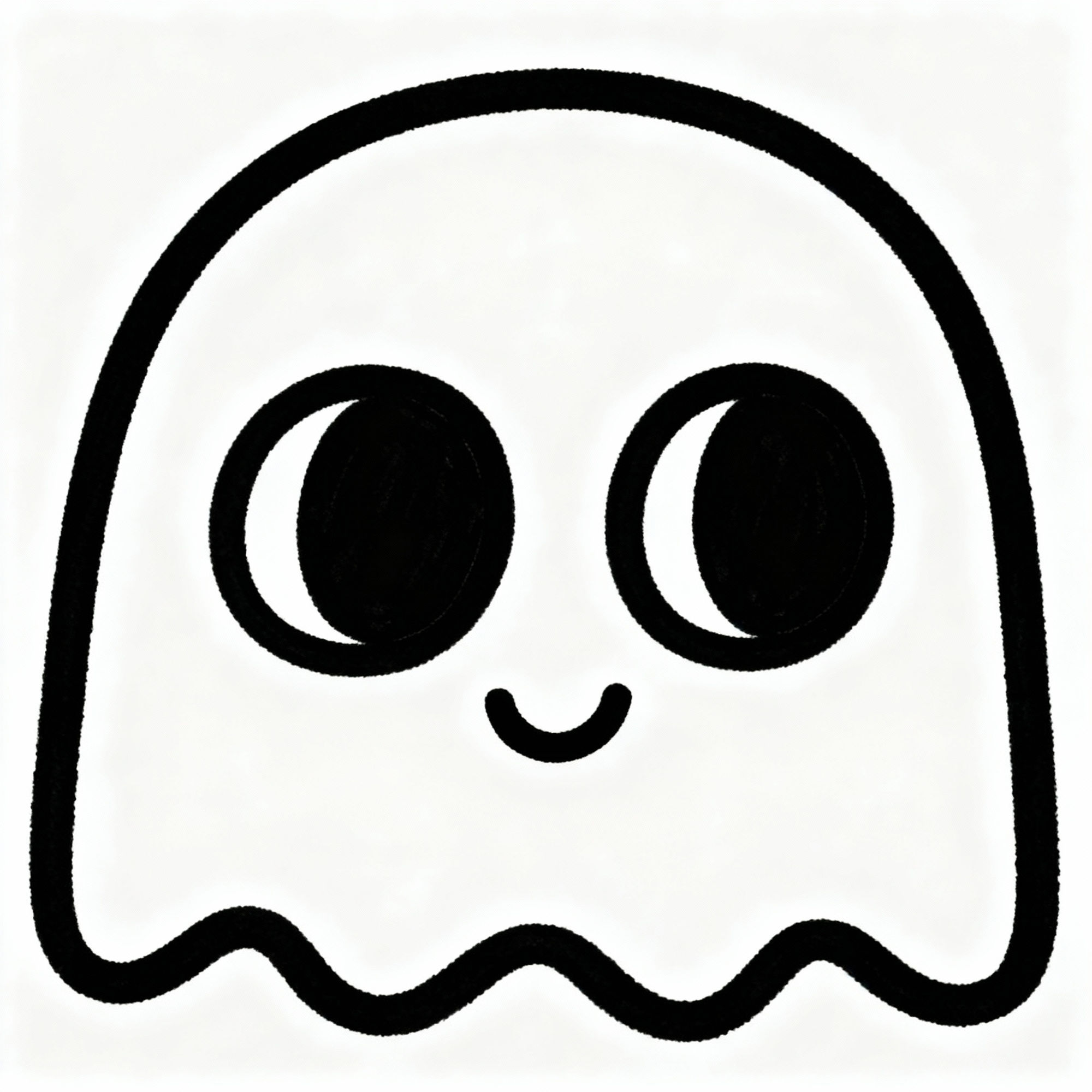 Easy Ghost Face Drawing - AI Generated Art