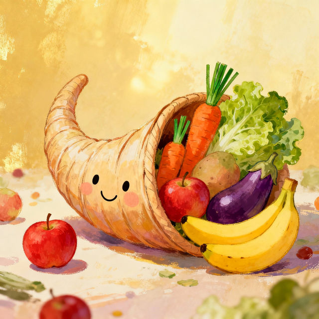 Cornucopia Drawing Easy gallery