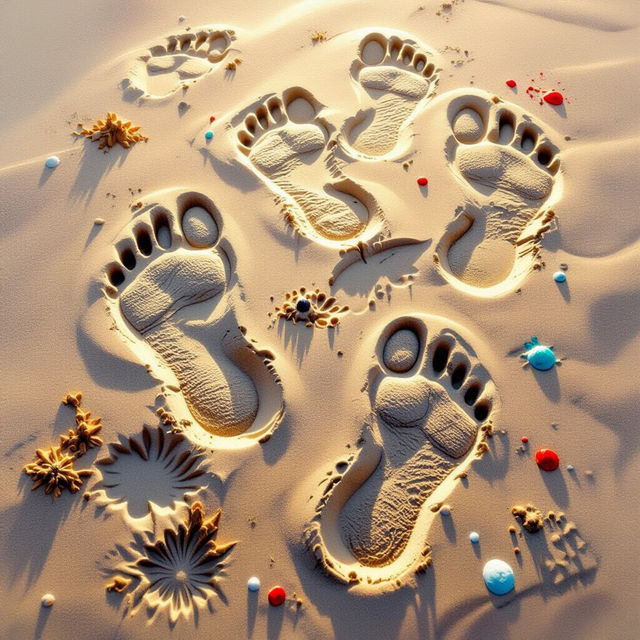 Footprint Art - Made With AI gallery