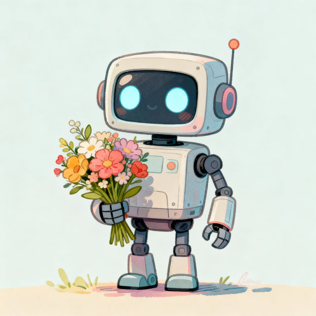 Cute Robot Drawings - Made With AI gallery
