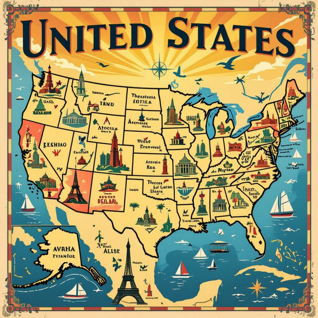 Picture of the Map of the United States gallery