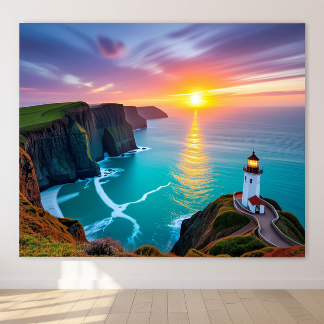 Large Coastal Wall Art - Made With AI gallery