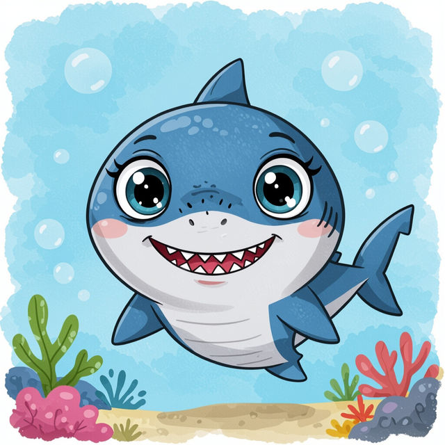 Easy Shark Drawing gallery