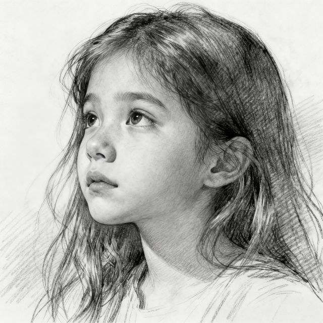 Hair Drawing Girl - AI Art gallery