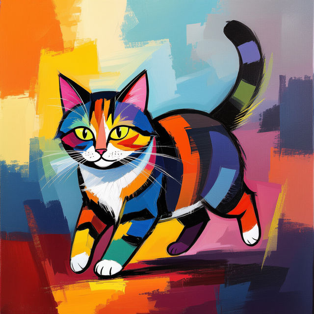 Abstract Cat Art gallery
