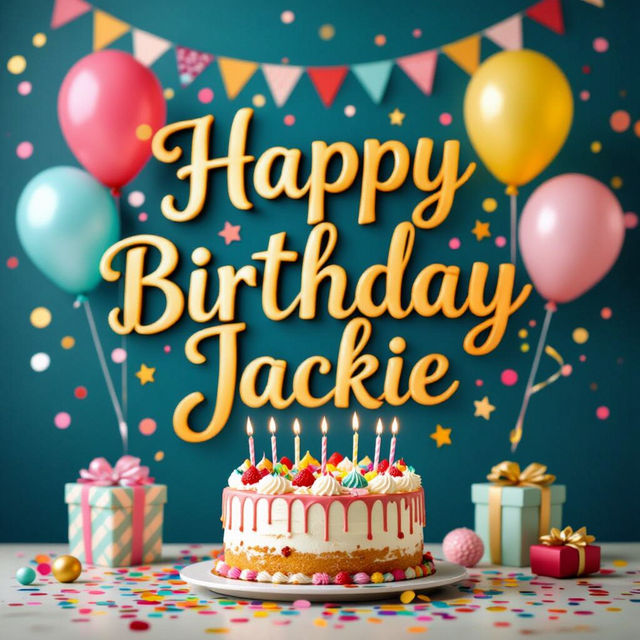 Happy Birthday Jackie Images - Created with AI gallery